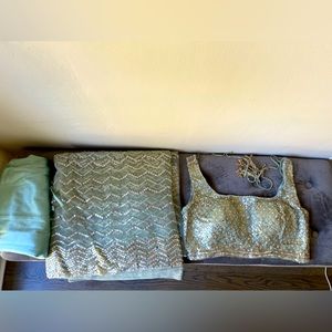 Nikita Gujral Sari with petticoat